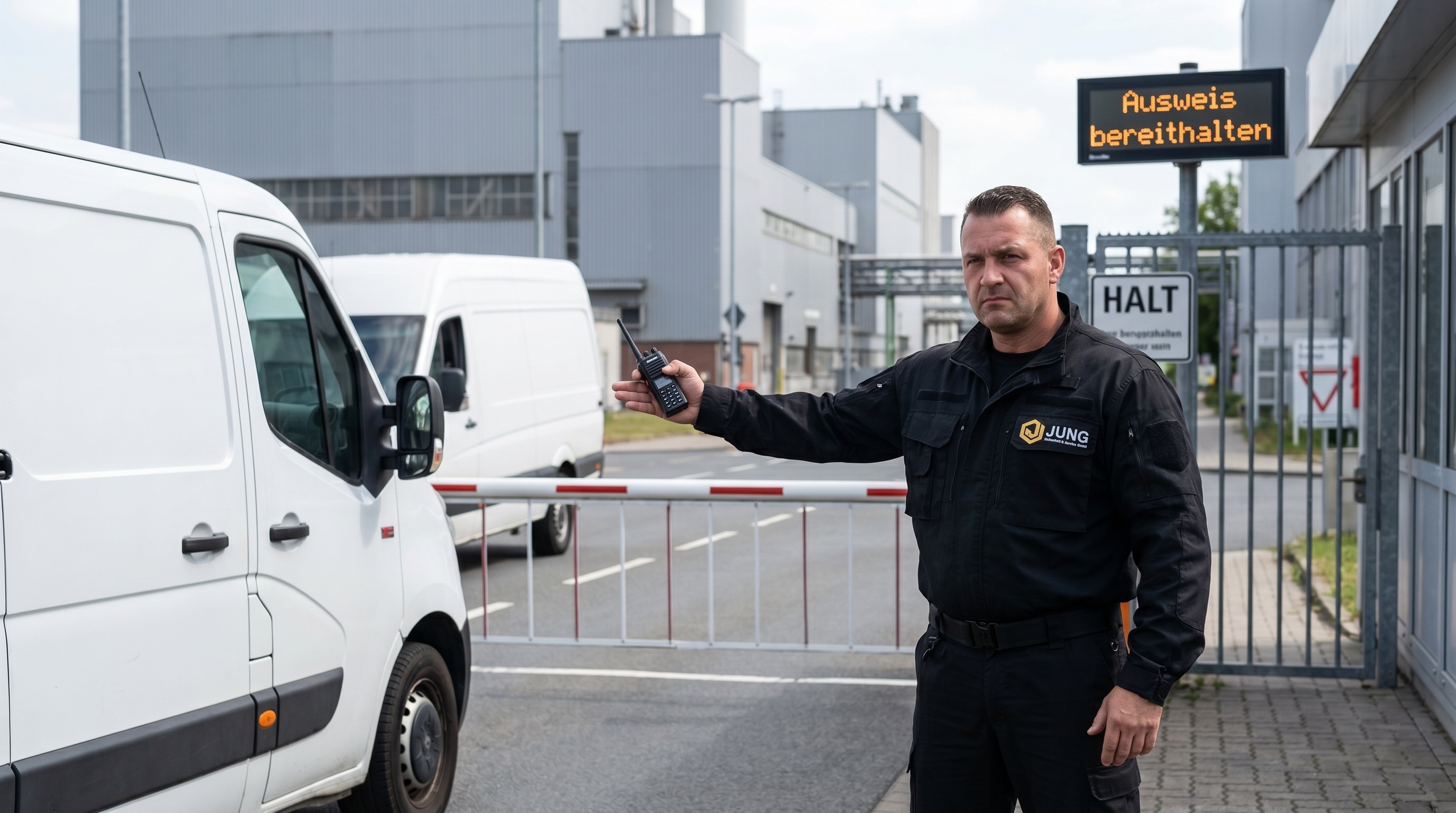 Sicherheitsmitarbeiter im Empfangs- und Pfortendienst