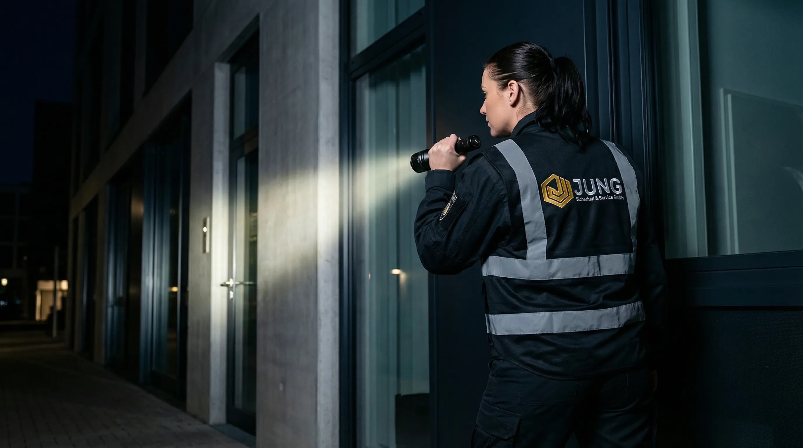 Interventionsdienst bei einem schnellen Einsatz vor Ort